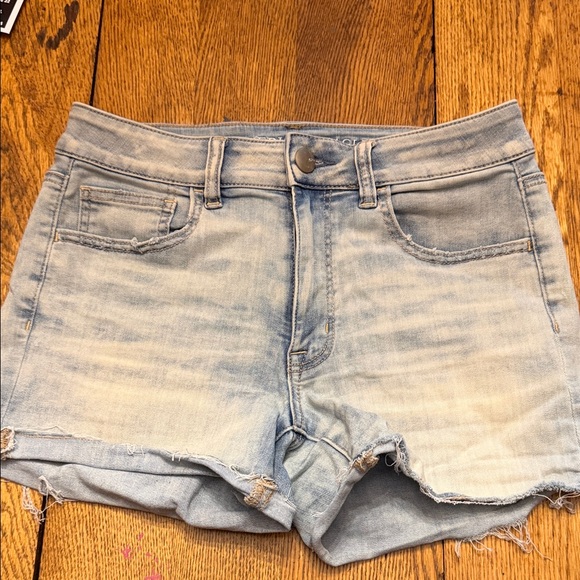 American Eagle Outfitters Pants - American Eagle Outfitters Light Blue Hi-Rise Shortie Jean shorts